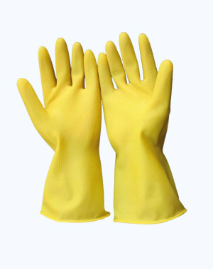 Yellow Latex Household Cleaning Gloves R15.80 per pair - Glove SA