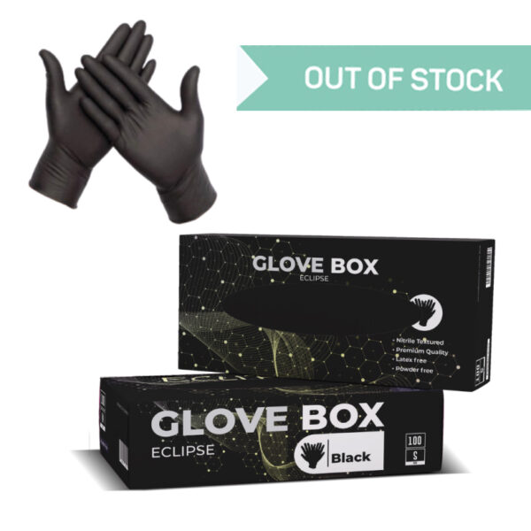 <b>Black Nitrilux Gloves (Blended):</b> <br> Box R79 (1 Box), <br> Case R740 (10 Boxes)