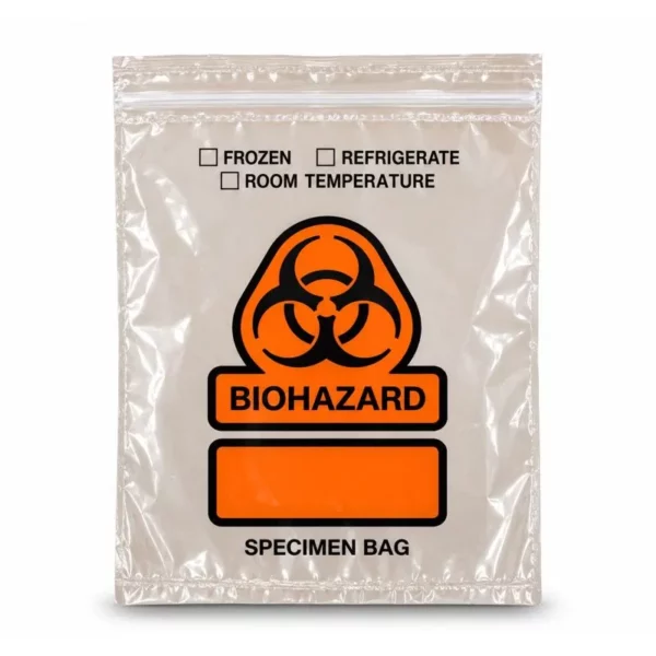 Biohazard Specimen Bag – 203 × 254 mm – 100 Pack
