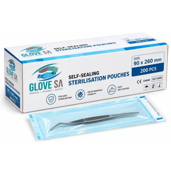 Self-Sealing Sterilisation Pouches – 200 Pack